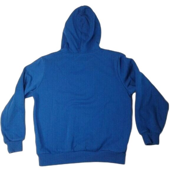 Kid Nation Pullover Hooded Sweatshirt Hoodie Soft Brushed Fleece Blue Size 10/12 - Picture 2 of 6